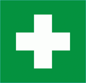 Green first aid logo