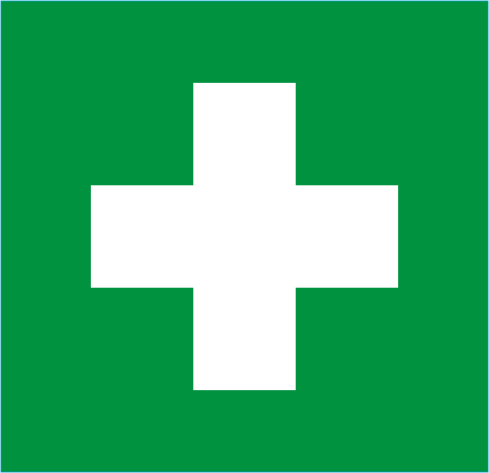 Green first aid logo