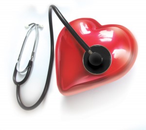 Heart and stethoscope