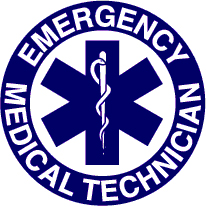 Blue EMT Badge